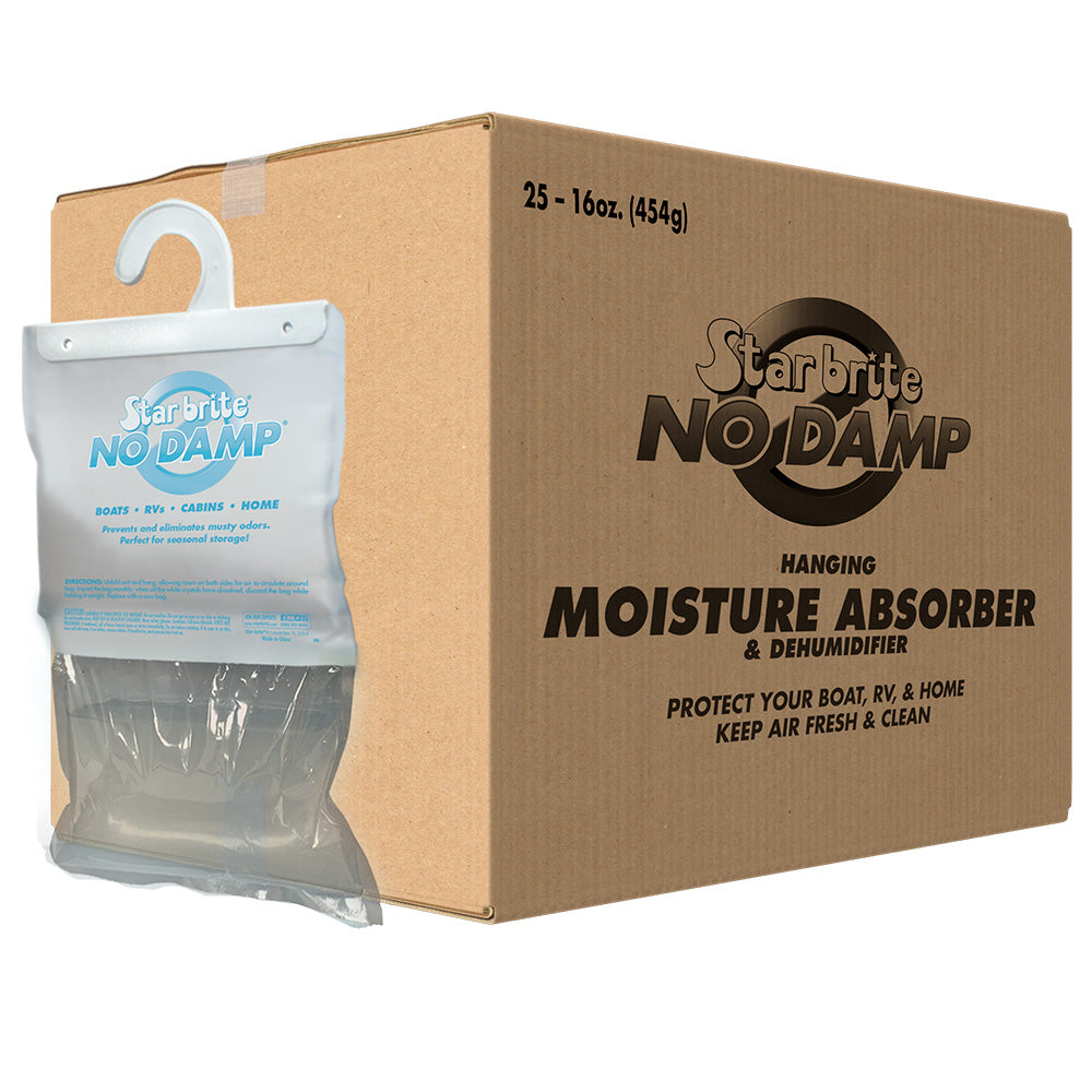 Star brite No Damp Moisture Absorber &amp; Dehumidifier Hanging Bag - 16 oz *25 Pack