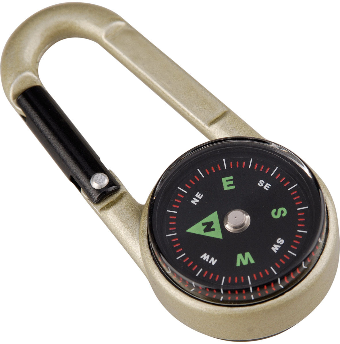 Carabiner Compass W/Thermomtr