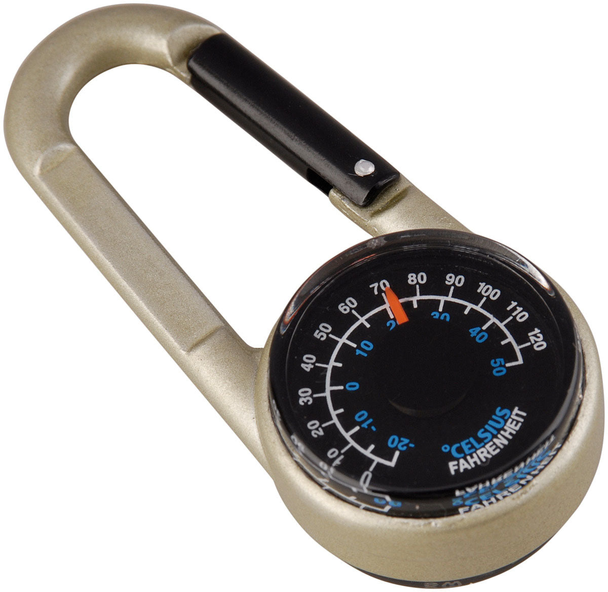 Carabiner Compass W/Thermomtr
