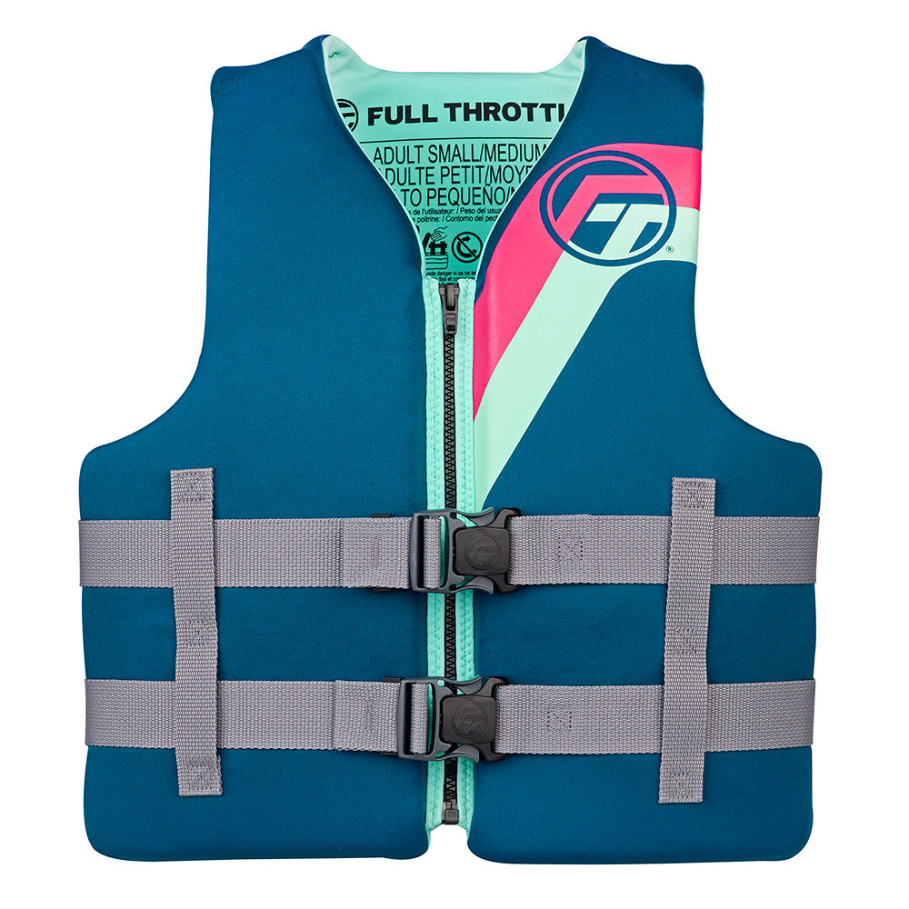 Full Throttle Adult Rapid-Dry Life Jacket - L/XL - Aqua