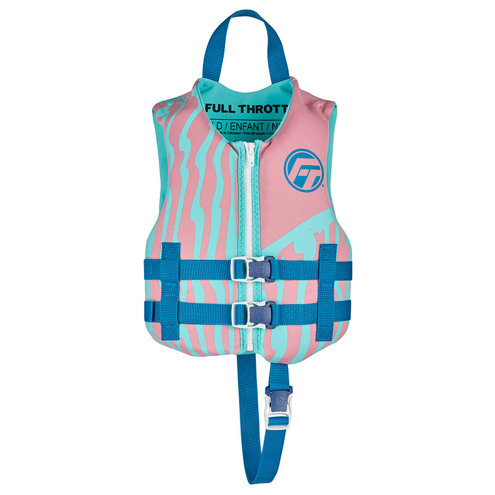 Full Throttle Child Rapid Dry Life Jacket - Pink