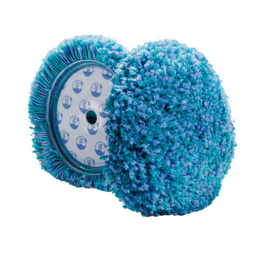 Lake Country Marine Blue/Teal Medium Cut Wool Pad - 7.5" x 1.5"