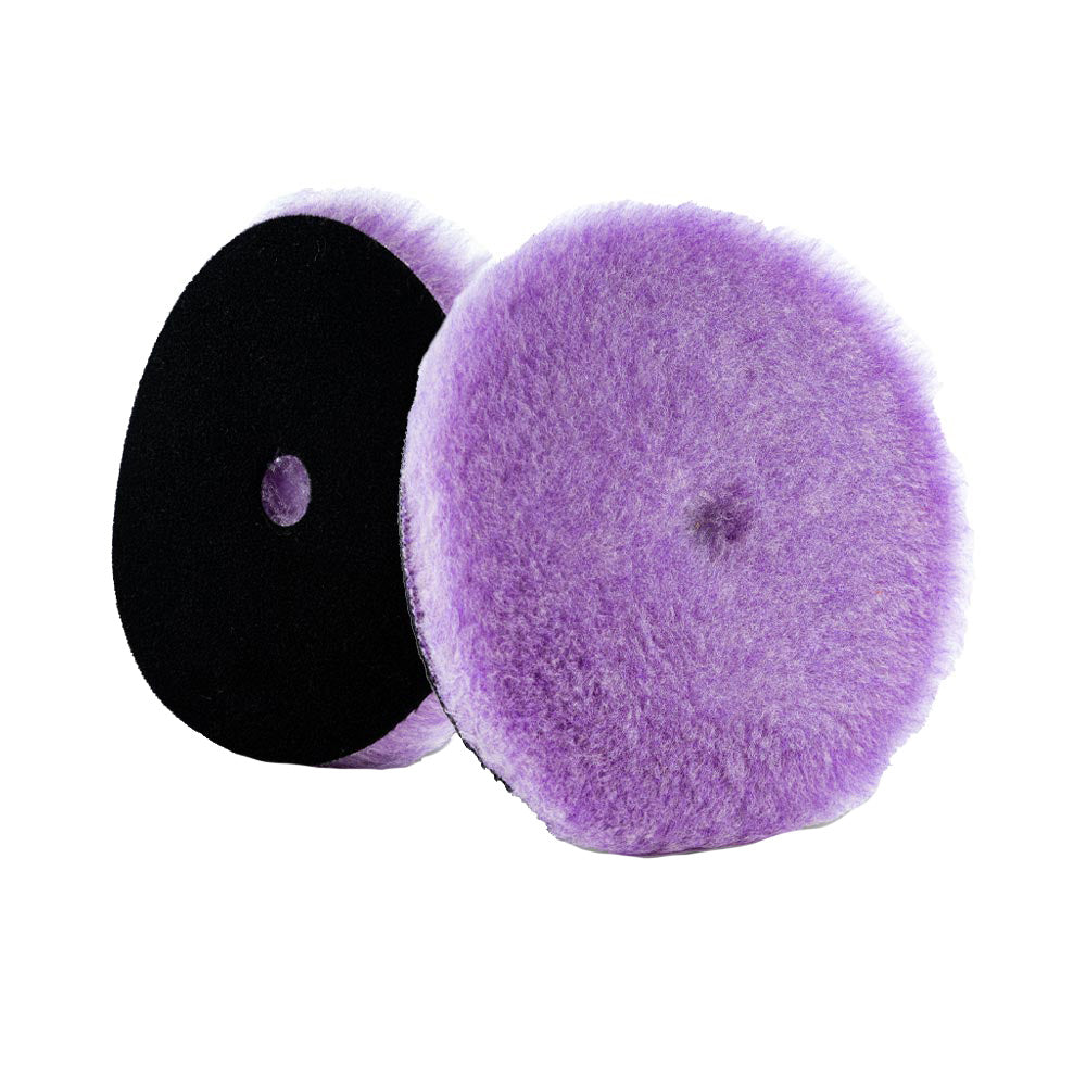 Lake Country Purple Foamed Wool Buffing/Polishing Pad 6.5" x .75"