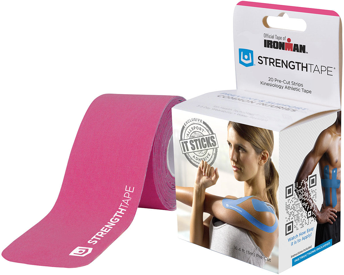 STRENGTHTAPE Strengthtape Pre-Cut 10-Inch Pink Athletic Tape