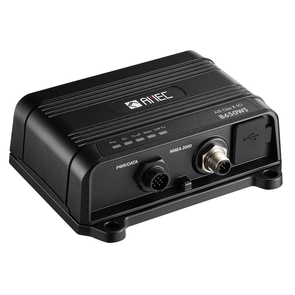 AMEC B650WS Class B AIS Transceiver w/WI-FI &amp; VHF Antenna Splitter - 5W-SOTDMA, NMEA 2000, NMEA 0183, USB