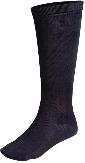 TERRAMAR Slk Nyln Sock Lnr X L (13-15) Black