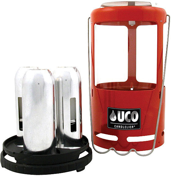 UCO Candelier Lantern Red - Compact Portable Camping Light