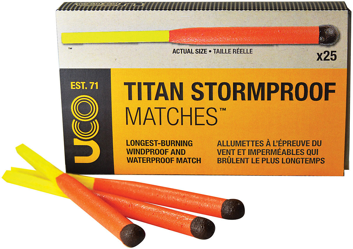 UCO Titan Stormproof Match Refill - Reliable Waterproof Fire Starter