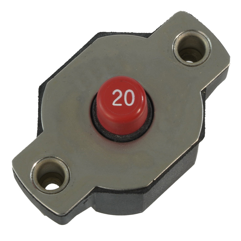 Egis 20A Push Button Circuit Breaker - Reset Only