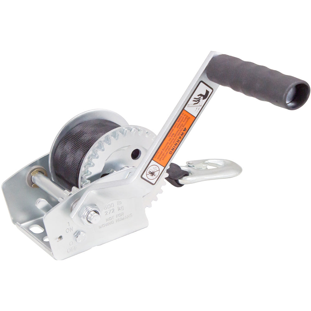 Load Rite Single-Speed Trailer Winch - 600lbs - 12&