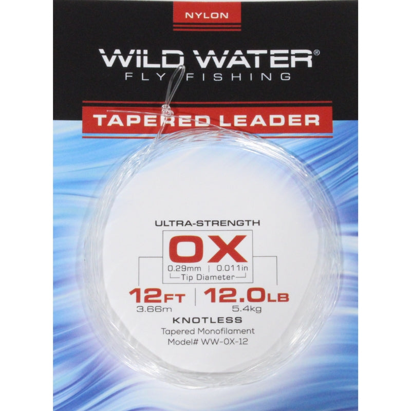 0X Tapered Nylon Monofilament Leader, 12&