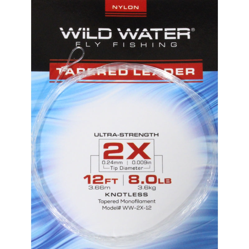 2X Tapered Nylon Monofilament Leader, 12&