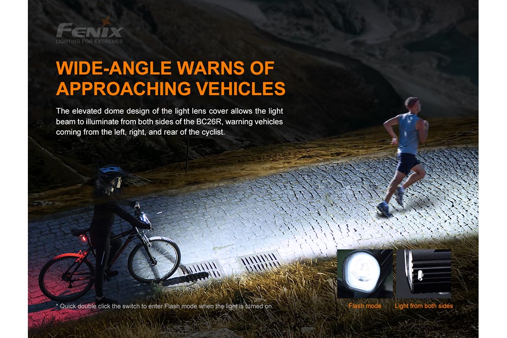 Fenix BC26R LED Bike Light + FREE BC05R V2 Tail Light Bundle -- OPEN BOX