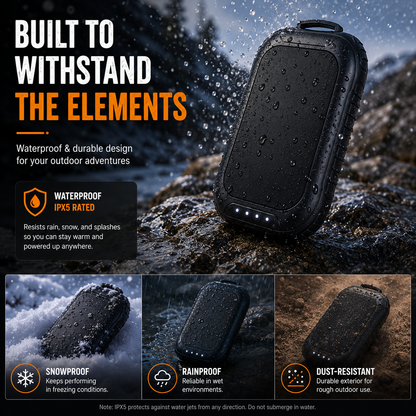 LITEGUEST 3-in-1 Heated Hand Warmer – Power Bank &amp; LED Light