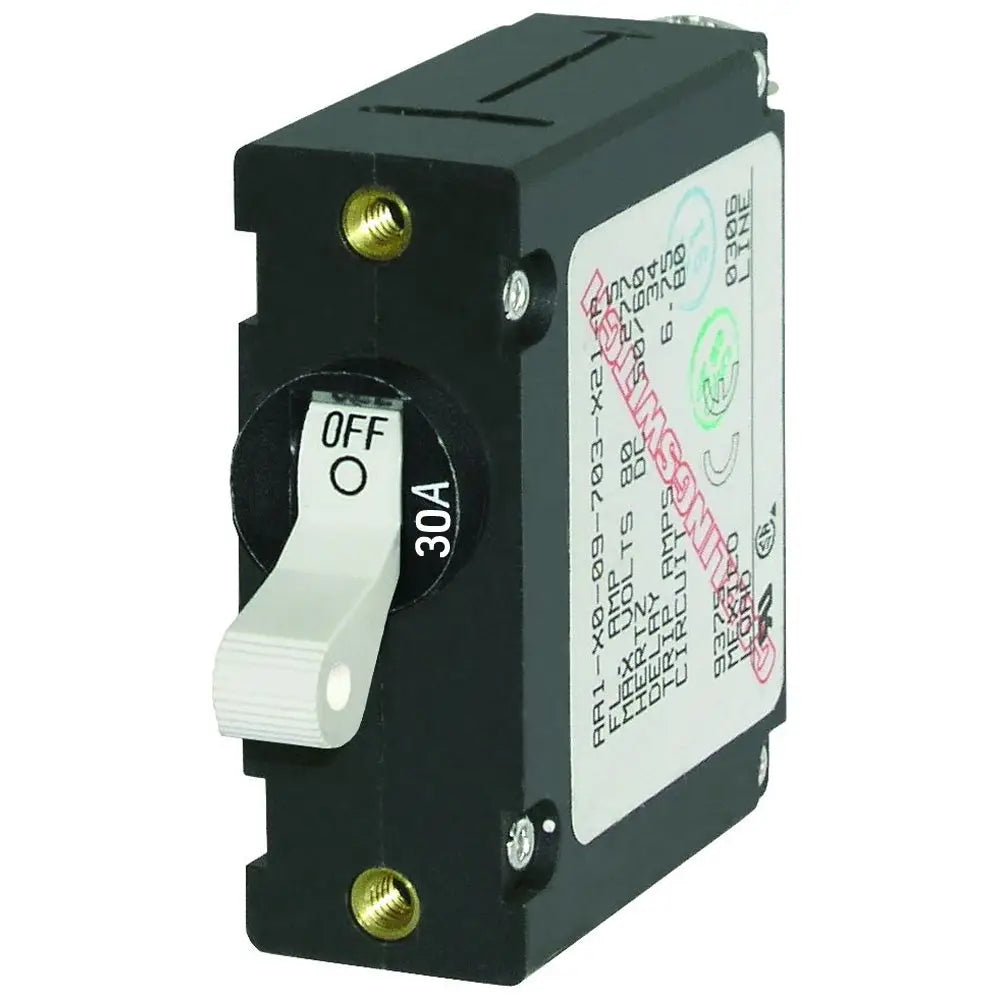 7222 Blue Sea 7222 ACDC Single Pole Magnetic World Circuit Breaker 30AMP ...