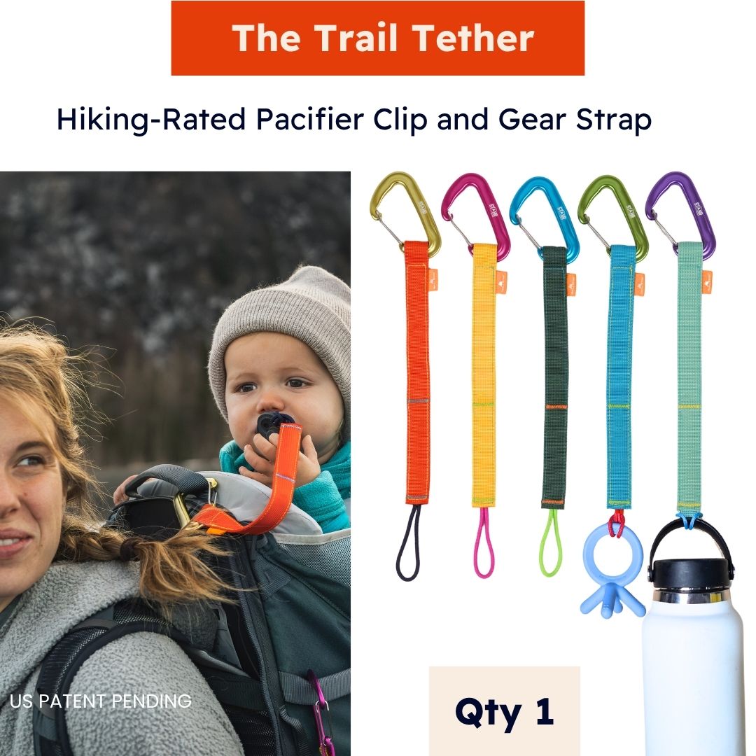 Trail Tether: Hiking-Rated Pacifier Clip and Multi-Use Strap