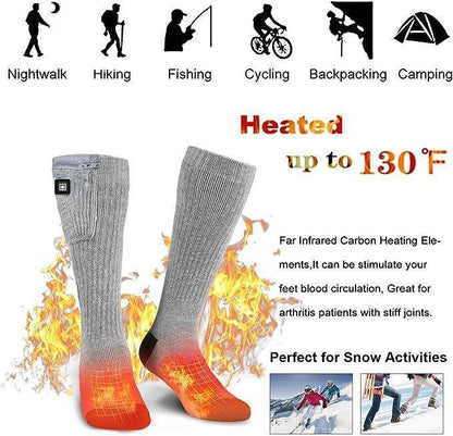 LITEGUEST Heated Leg Warmers – USB Electric Socks for Winter Outdoors
