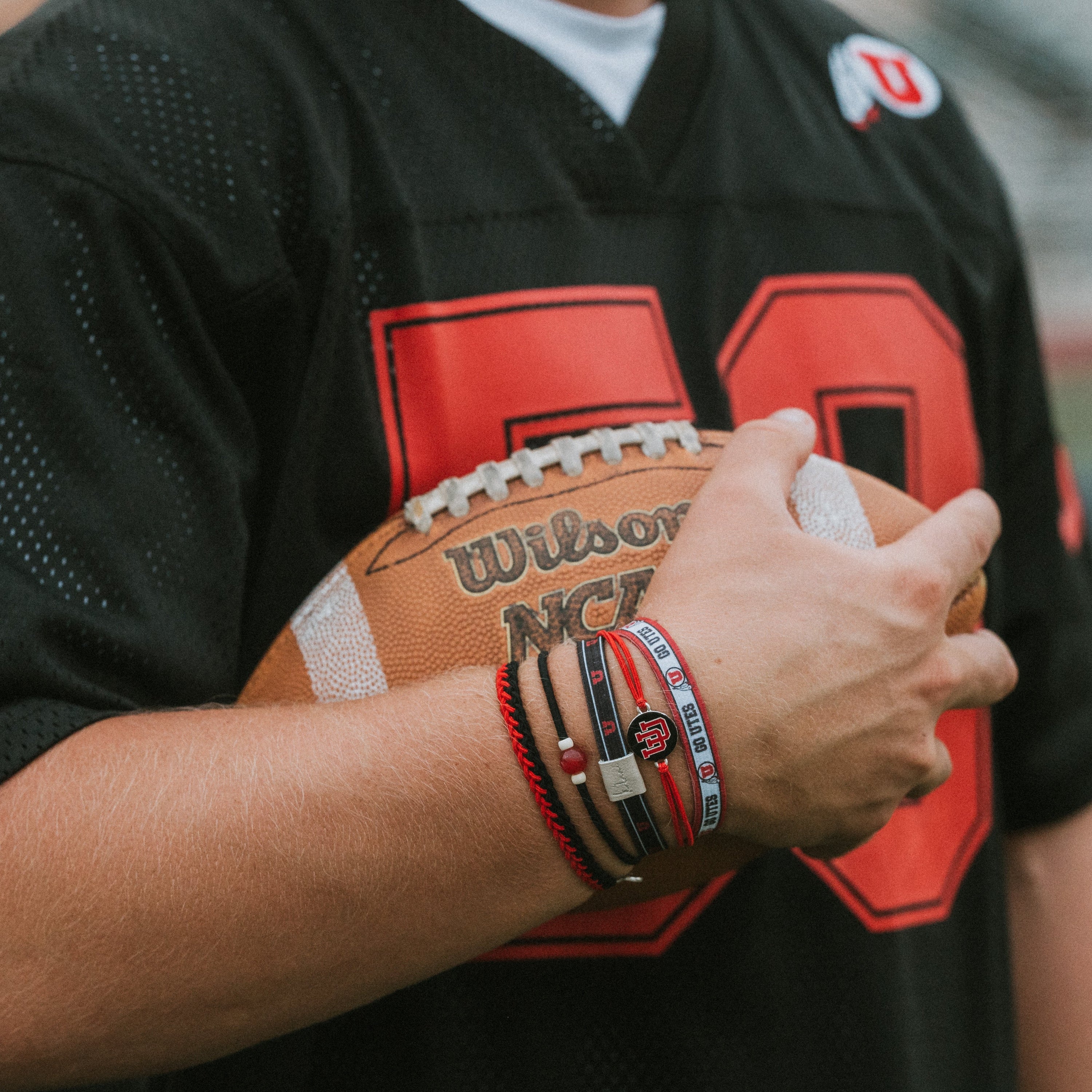 "University of Utah" Game Day Hair Tie Bracelets