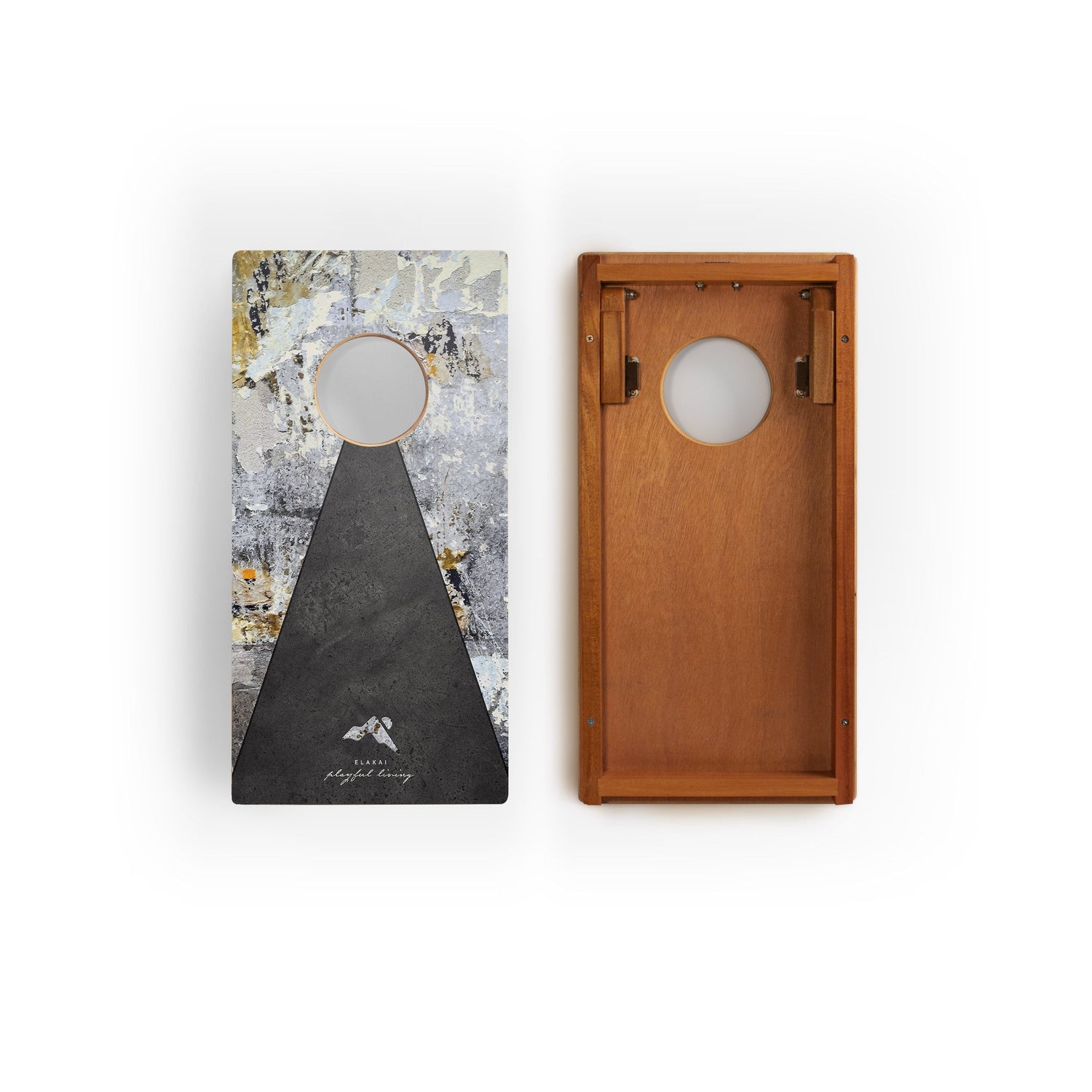 1ft x 2ft Graphic Travel Cornhole Set | Modern Play Collection