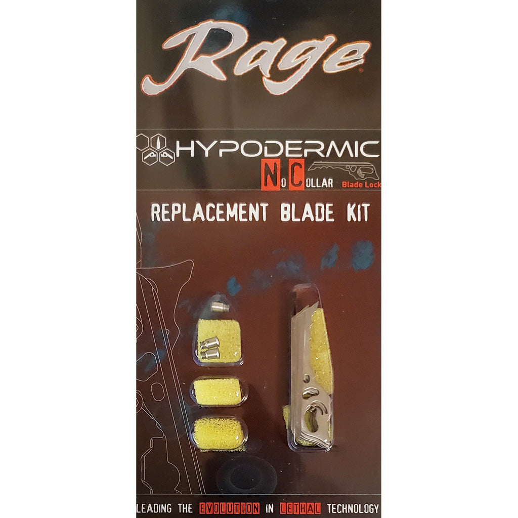 Rage Replacement Blade Kit Hypodermic NC - Durable Broadhead Replacement Parts