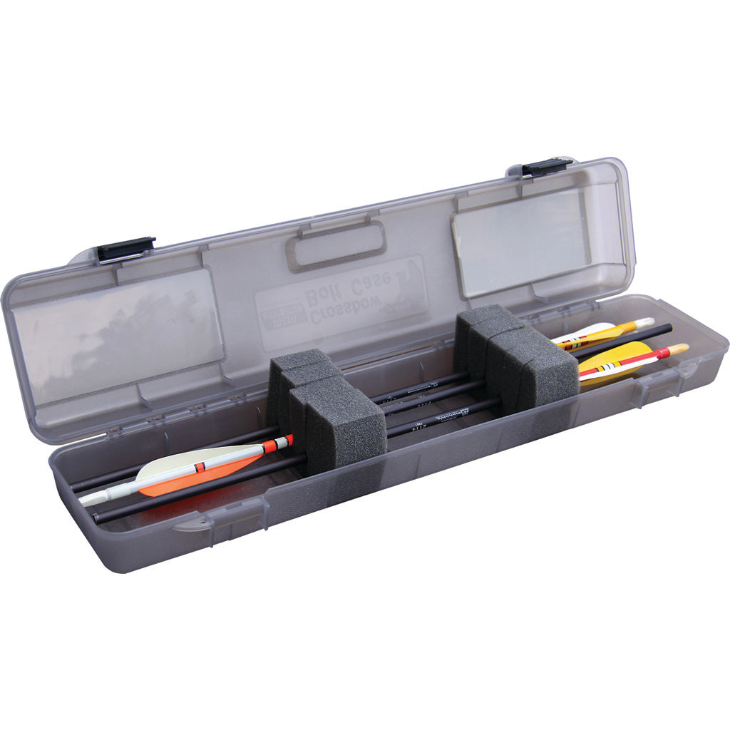 MTM Crossbow Bolt Case Smoke - Holds 12 Bolts