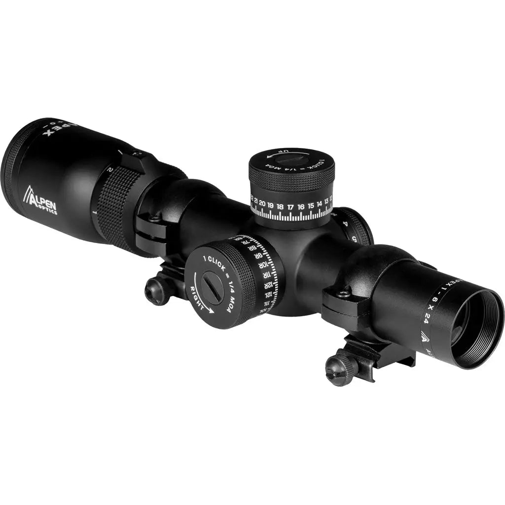 Bresser Alpen Apex Rifle Scope 1-6x24 AR-BDC Reticle - Illuminated &amp; Durable