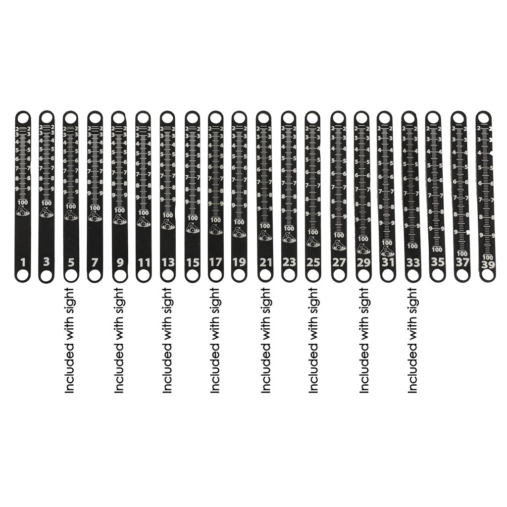 Axcel Achieve XP Metal Sight Tape Scale 