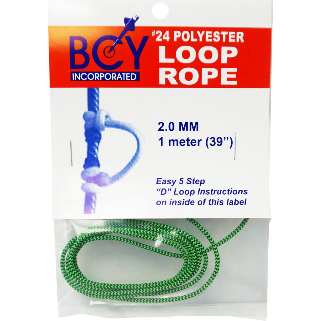 BCY 24 D-Loop Material Flo Green/Black - 1m
