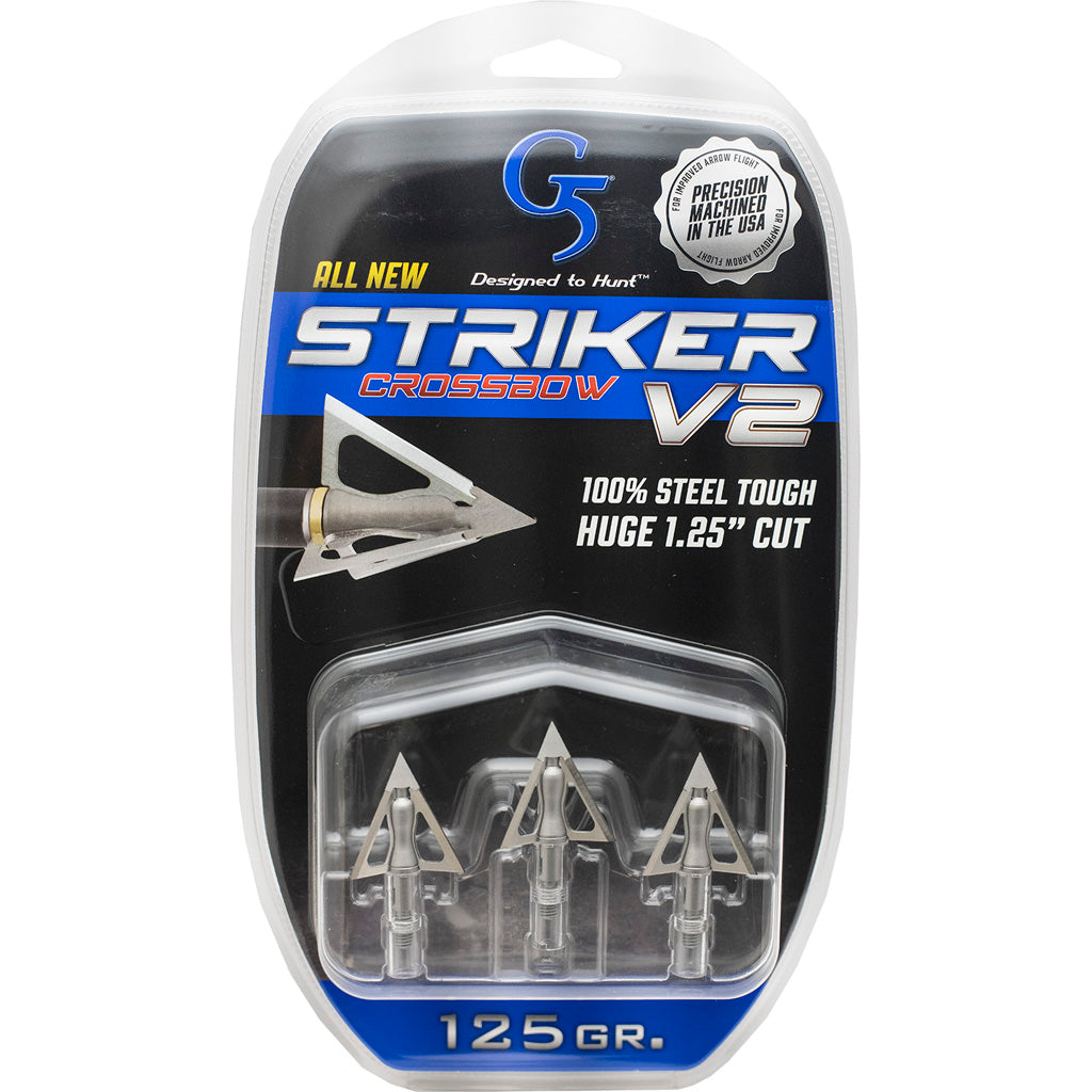 G5 Outdoors Striker V2 Crossbow Broadheads 125 Grain - 3 Pack