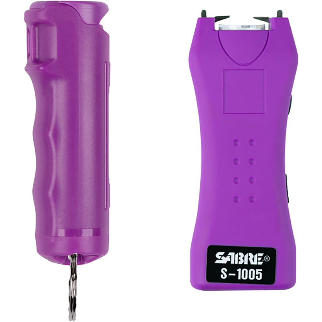 Sabre Pepper Spray and Stun Gun Defense Kit - Purple
