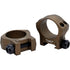 Warne Mountain Tech Scope Rings Burnt Bronze 30mm Low - Part Number: 1203901