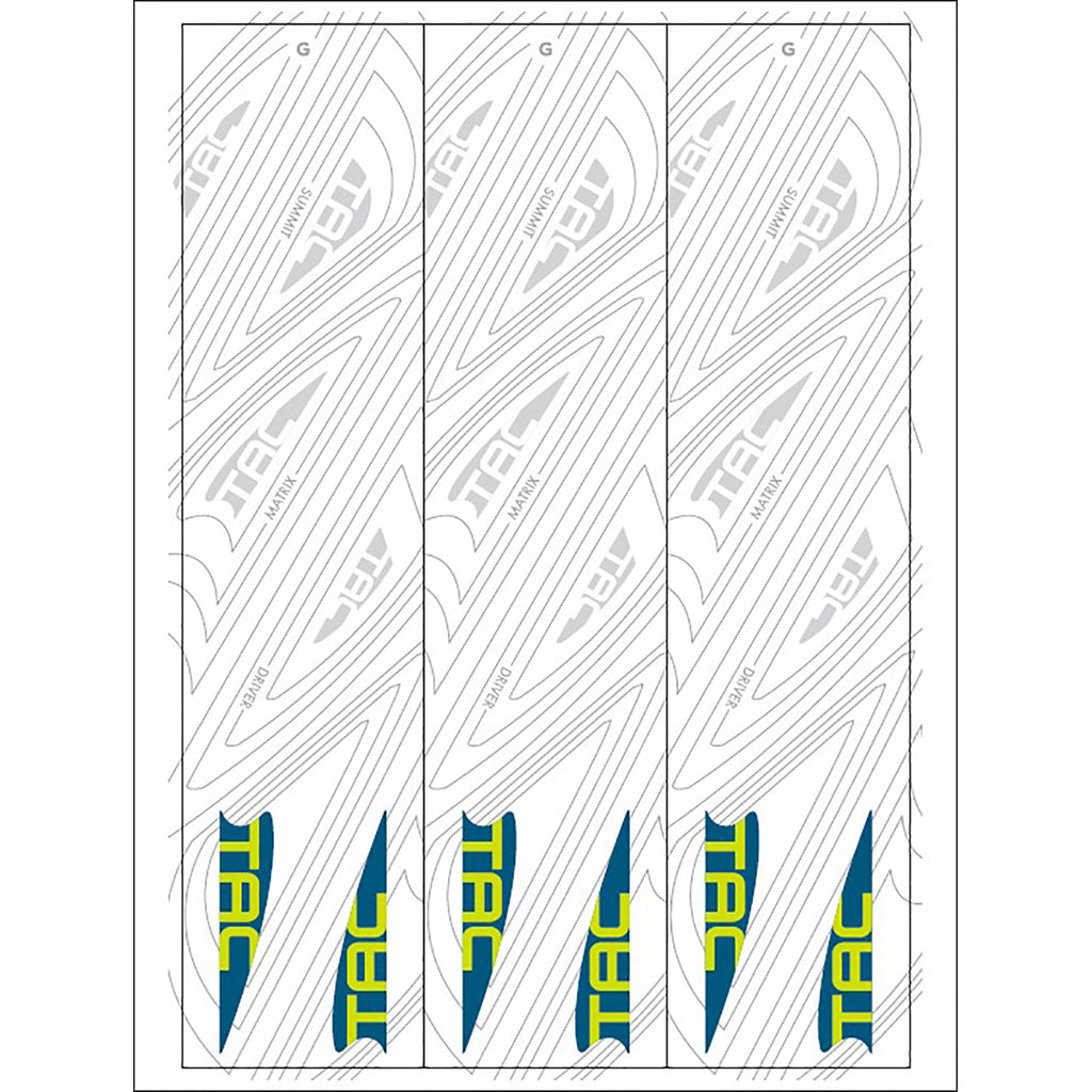 TAC Vanes Arrow Specific Wraps White Size G 5.5 13 pk.