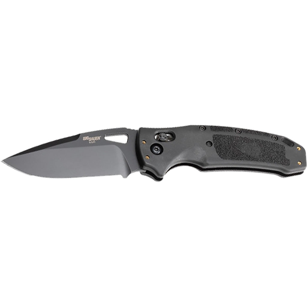 Hogue Sig Sauer K320 Nitron Folding Knife Black 3.5 in. Able Lock Drop Point