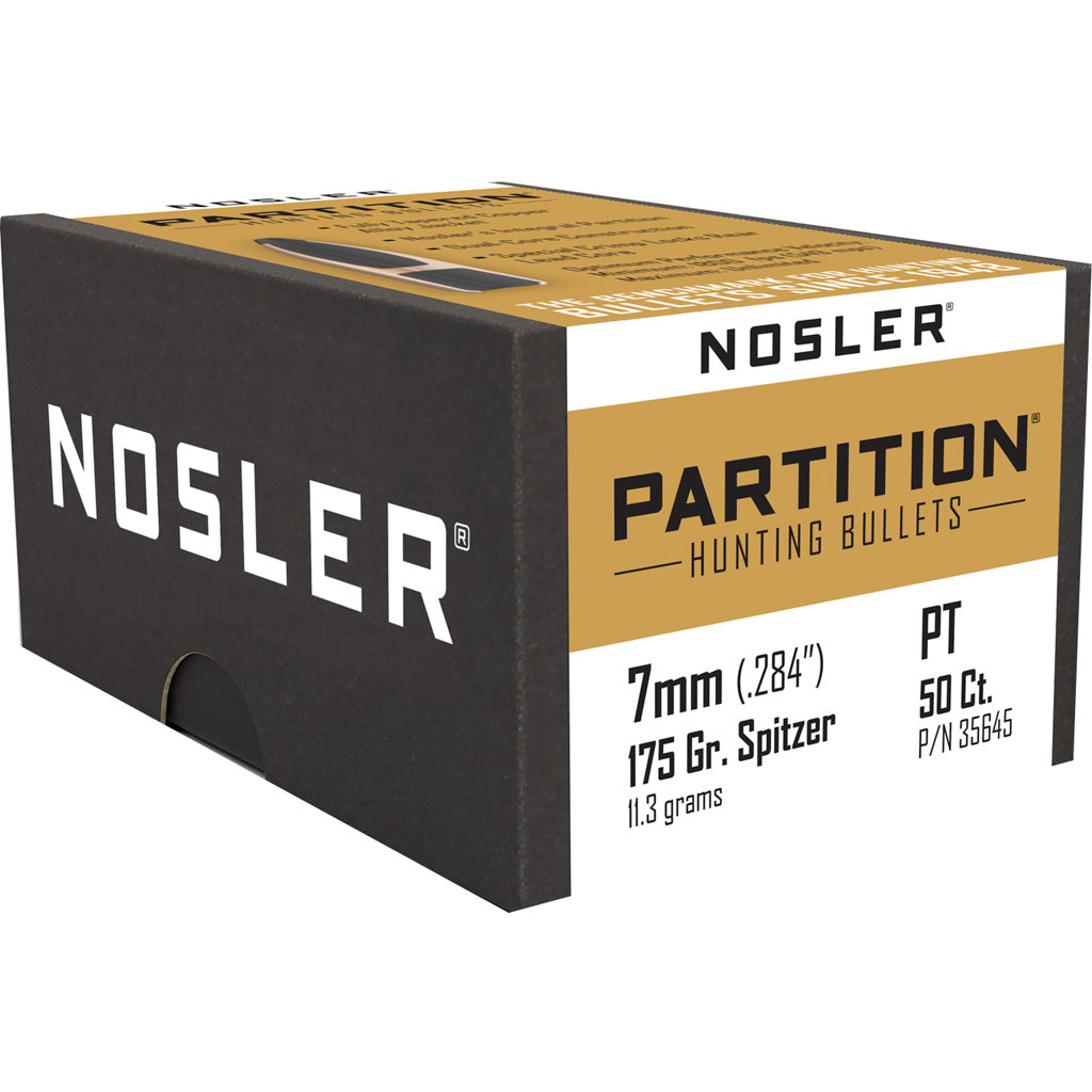 175 Gr Partition Nosler Partition Bullets 7mm 175 gr. Spitzer Point 50 pk. – Lotz Outdoors