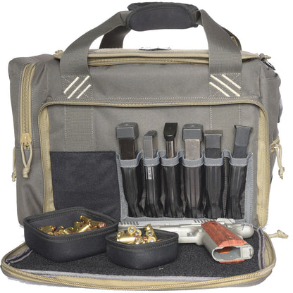 GPS L/M Range Bag with Foam Cradle Black 4 Handgun and 2 Ammo Dumps