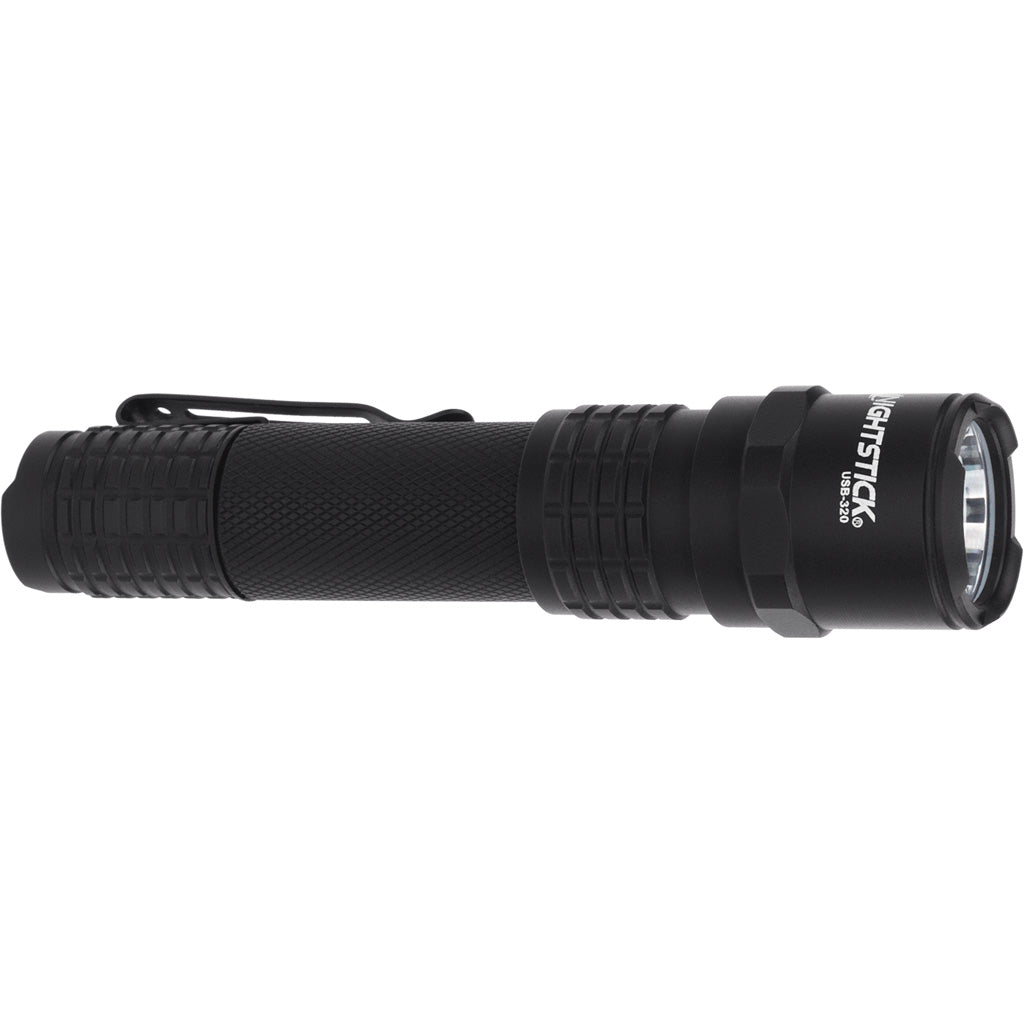 NightStick EDC Rechargeable Flashlight - Black - 320 Lumens - USB Charging