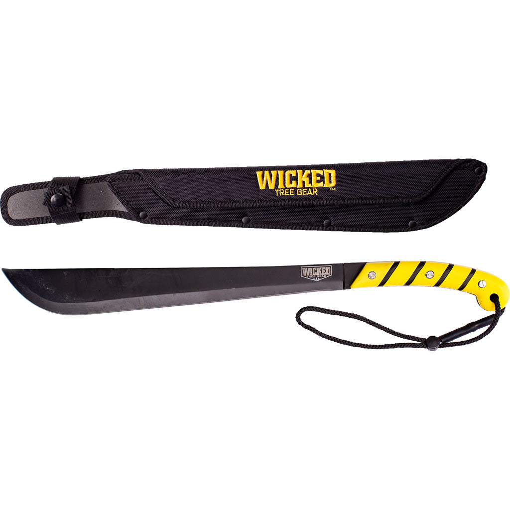 Wicked 14-Inch Machete - Forged Carbon Steel with Ergonomic Grip