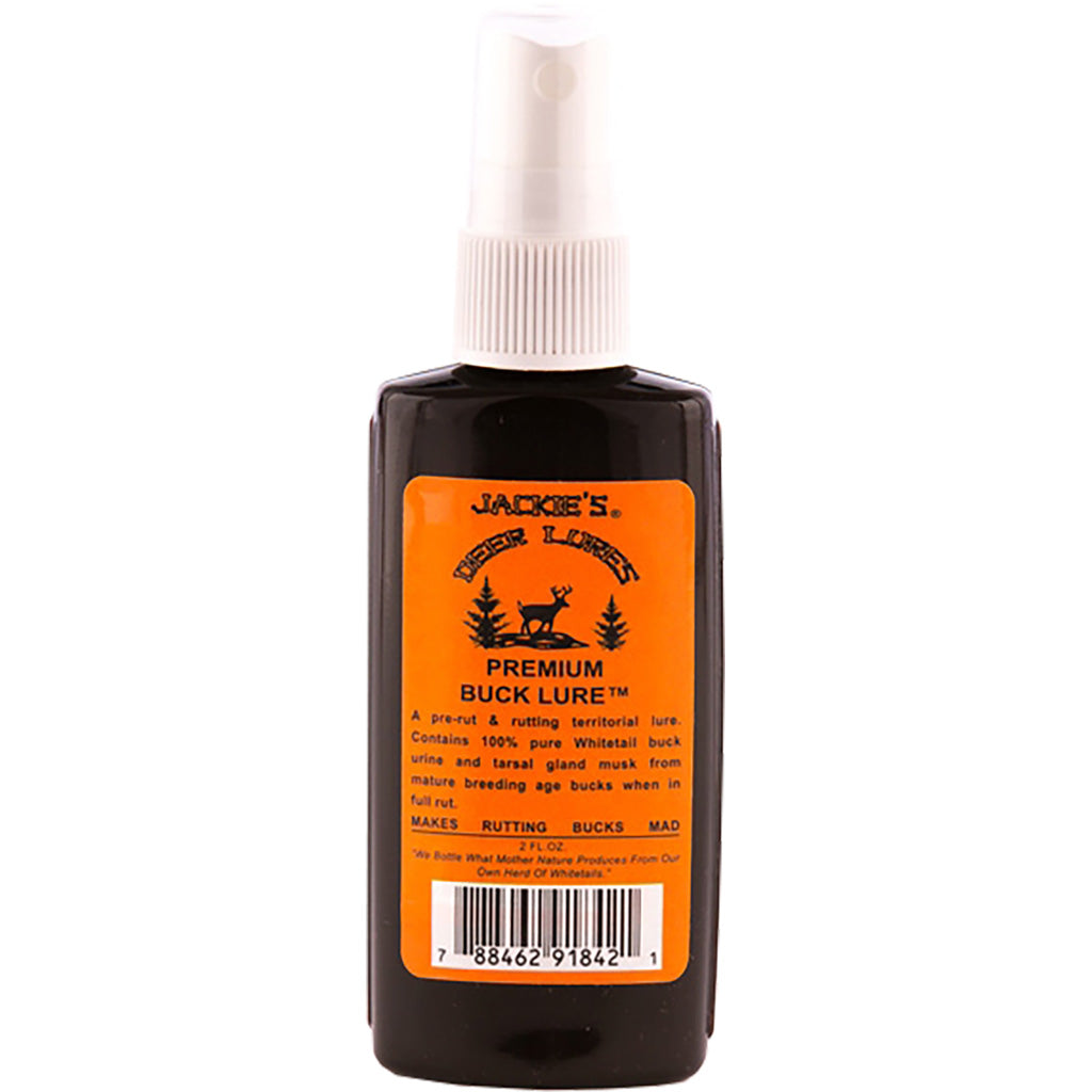 Jackies Deer Lures Premium Buck with Sprayer 2 oz. - Authentic Buck Urine
