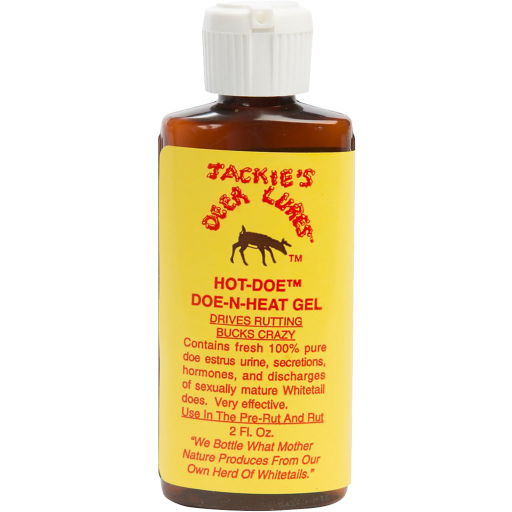 Jackies Deer Lures Hot Doe N-Heat 2 oz - Pure Whitetail Doe Estrus Urine