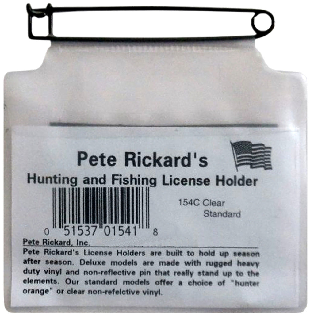 Pete Rickard Clear Hunting License Holder - Model 1402516