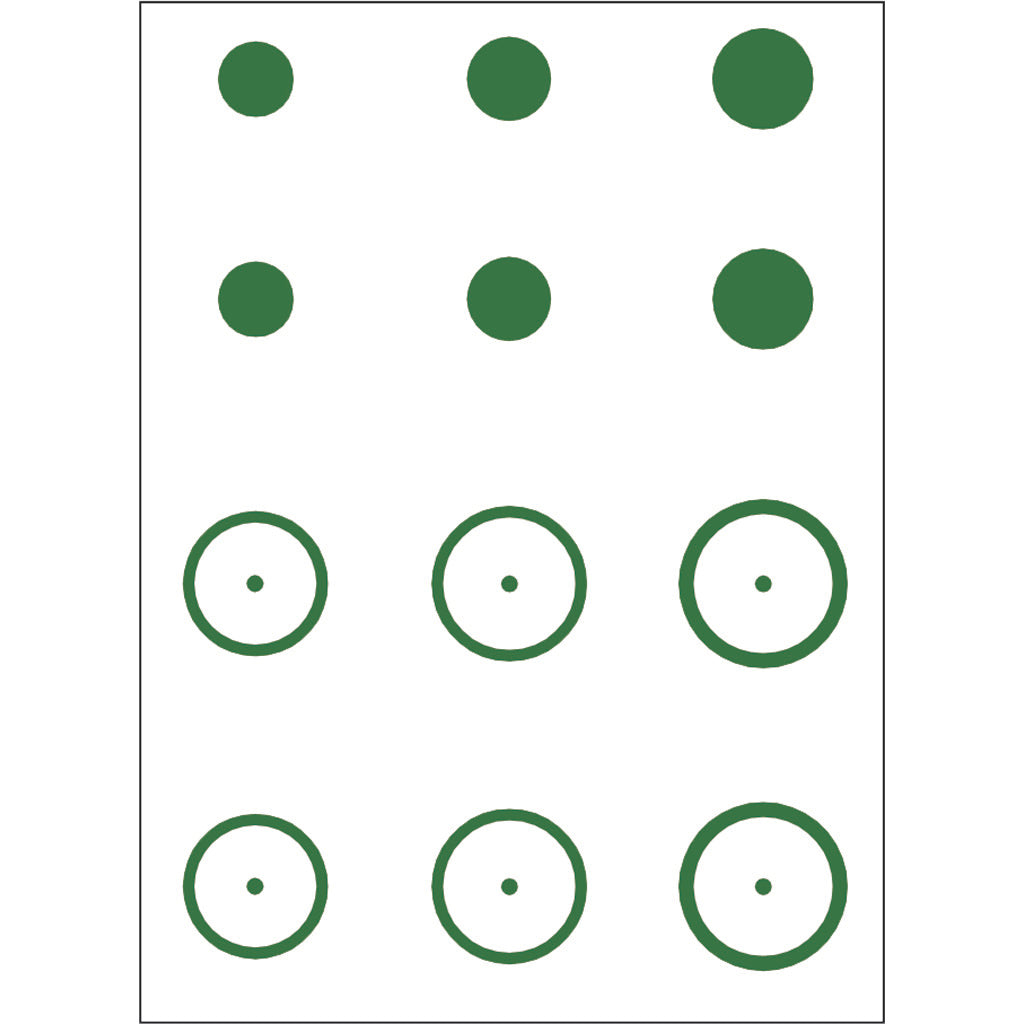Gunstar Mongo Target Reticle Set Green - Precision Optics for Target Shooting