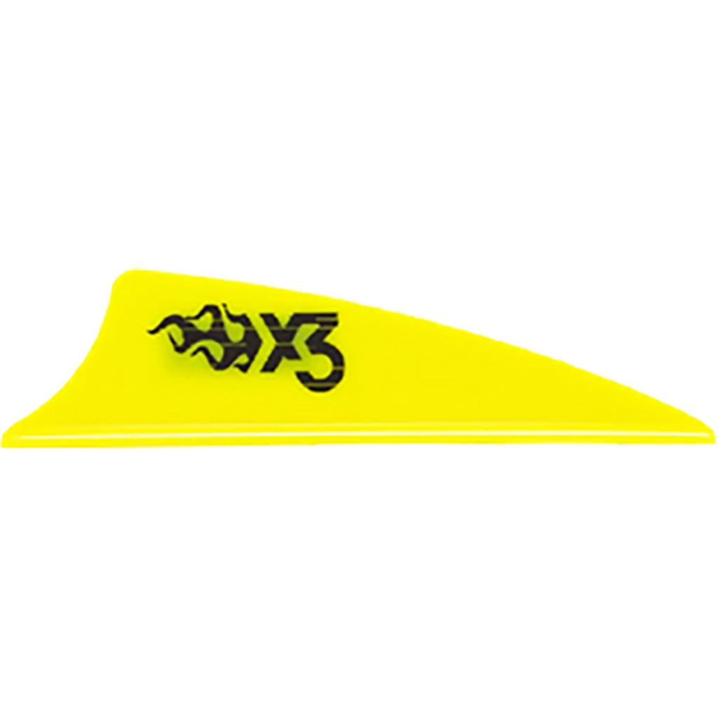Bohning X3 Vanes Neon Yellow 1.75 in. - 100 Pack