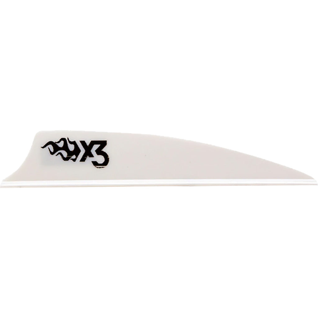Bohning X3 Vanes White 2.25 in. - 100 Pack
