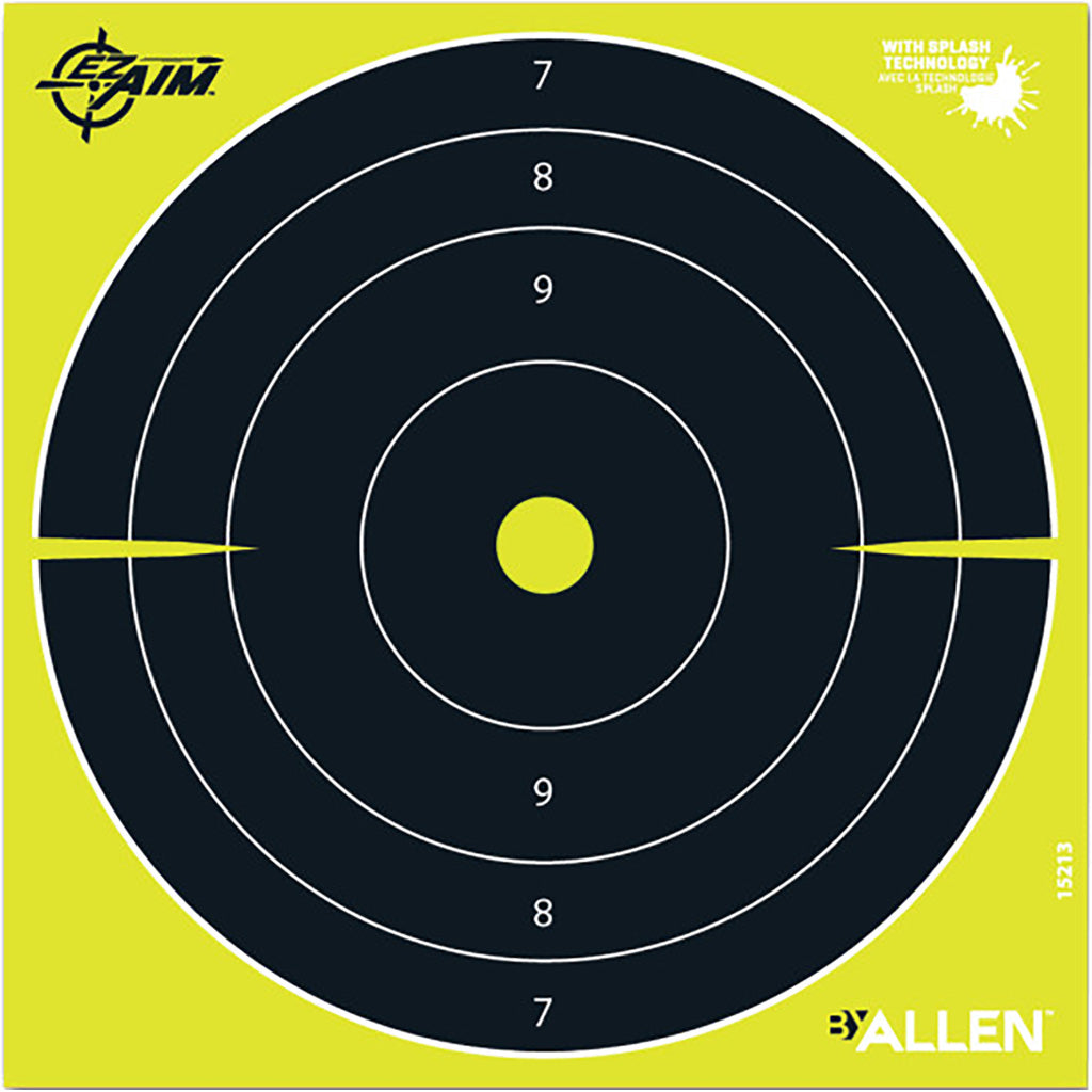 EzAim Splash Bullseye Paper Target 8x8 25 pk.
