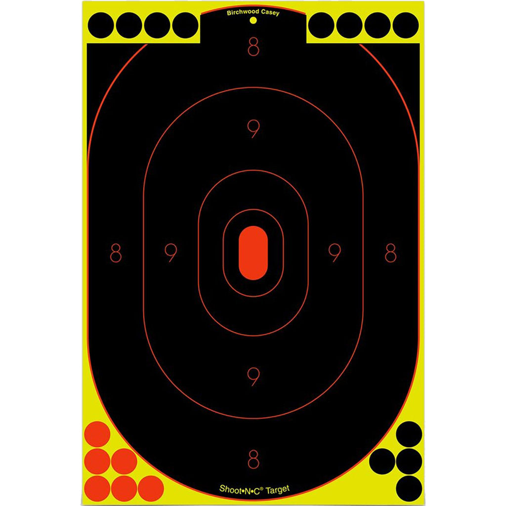 Birchwood Casey Shoot-N-C Target Oval Silhouette 12x18 in. 5 pk.