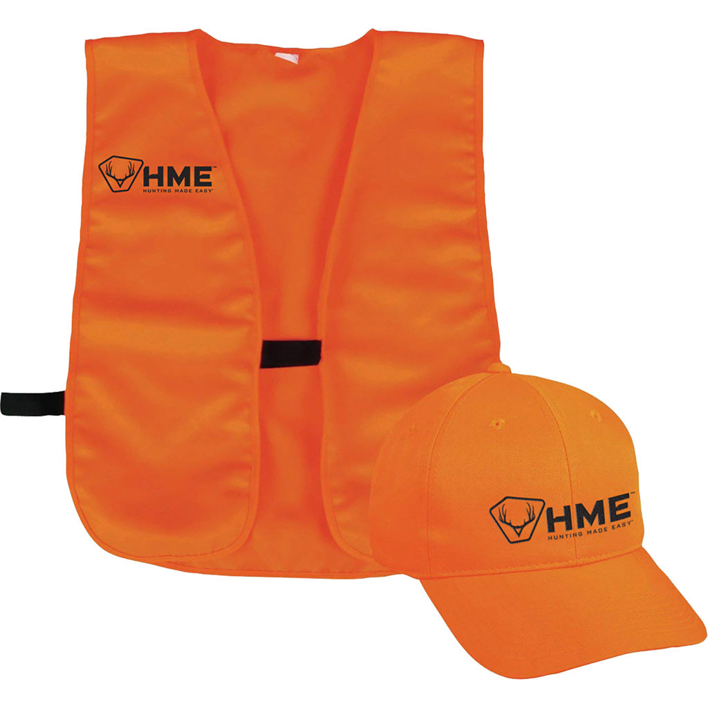 HME Orange Vest &amp; Hat Combo One Size