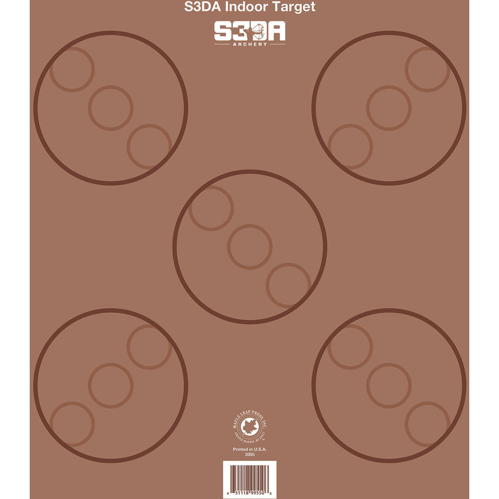 Maple Leaf Press S3DA 3D Target Face - Brown ASA 25 Pack