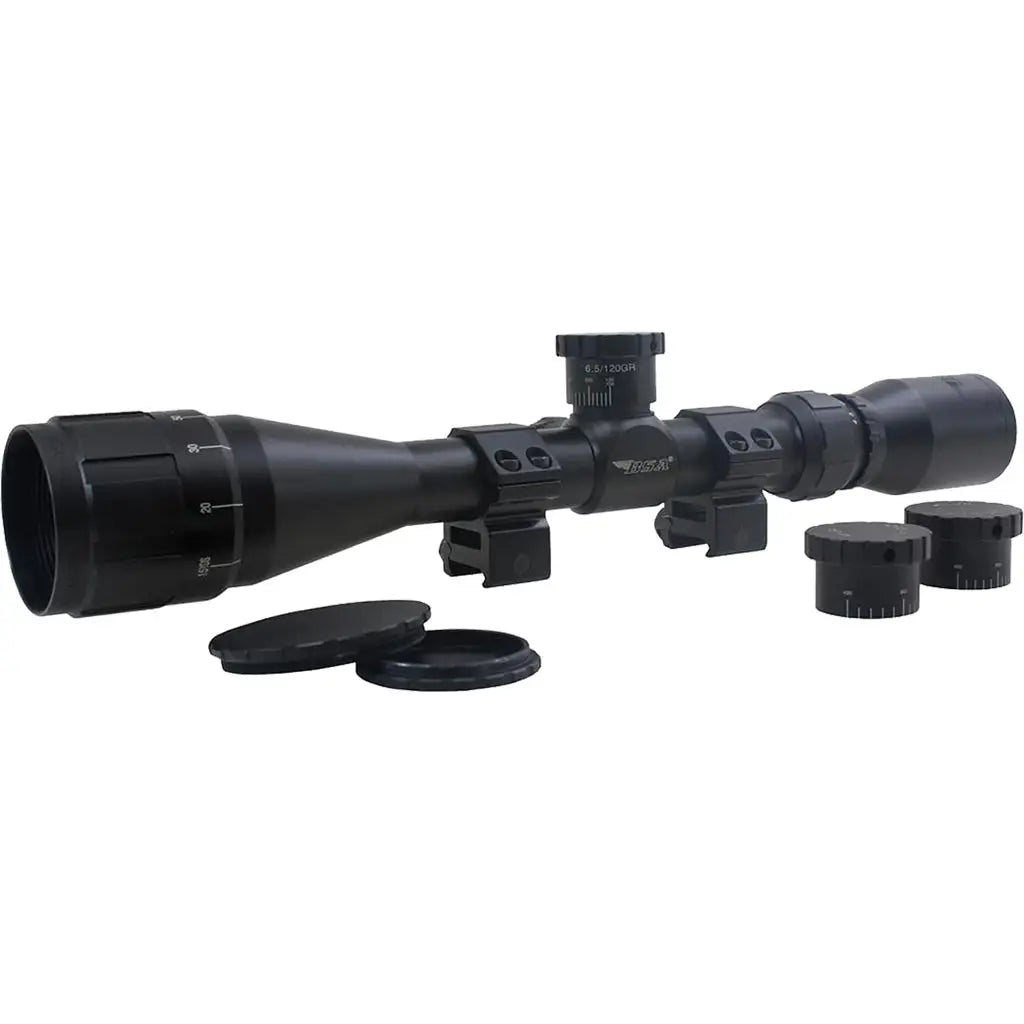 BSA Optics Sweet 6.5 Creedmoor AO Rifle Scope 4.5-18x40mm with Weaver Rings