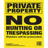 Maple Leaf No Trespassing Sign Yellow 10 x 12 in. Vertical 25 pk.