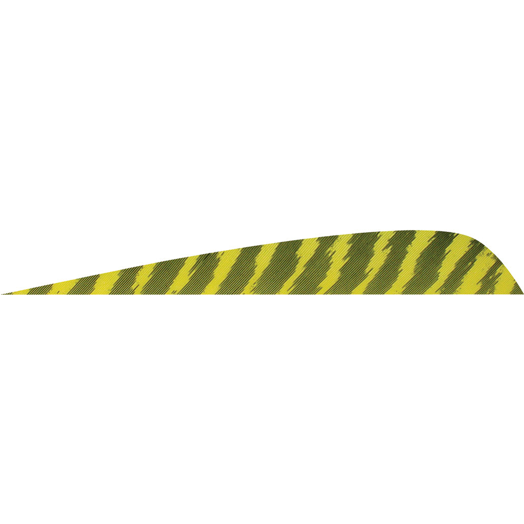 Gateway Parabolic Feathers Barred Yellow 4 in. LW - 50 Pack